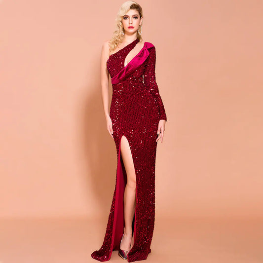 2020 Women's Sequin Evening Gown Long Dress